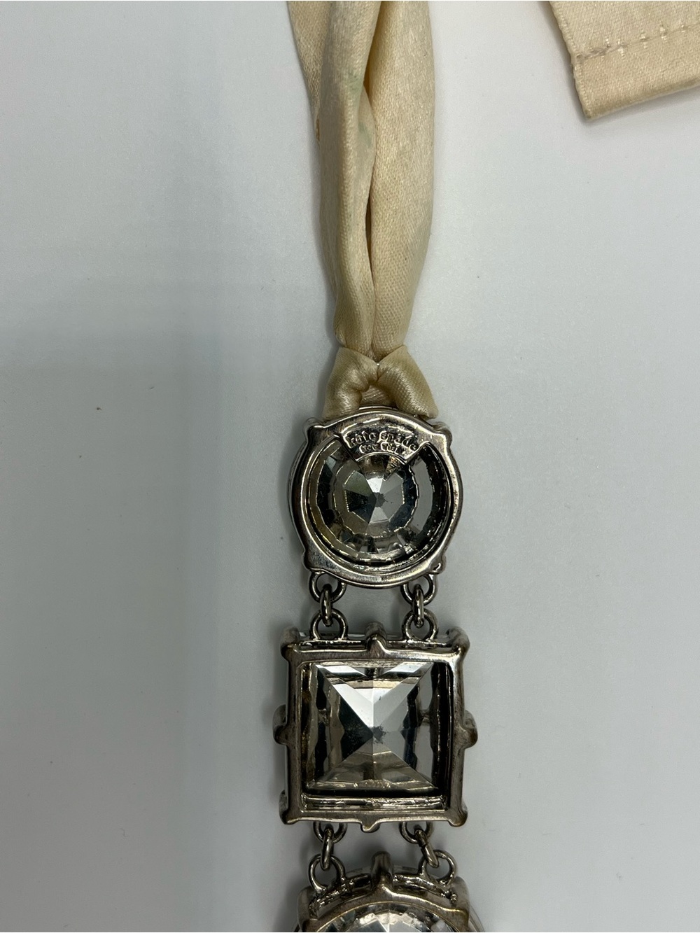 Kate Spade Satin Ribbon Crystal Collar Necklace - Picture 4 of 5